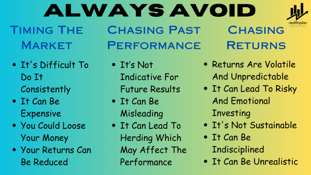 Common mistakes to avoid for asset allocation Common Mistakes in Asset Allocation